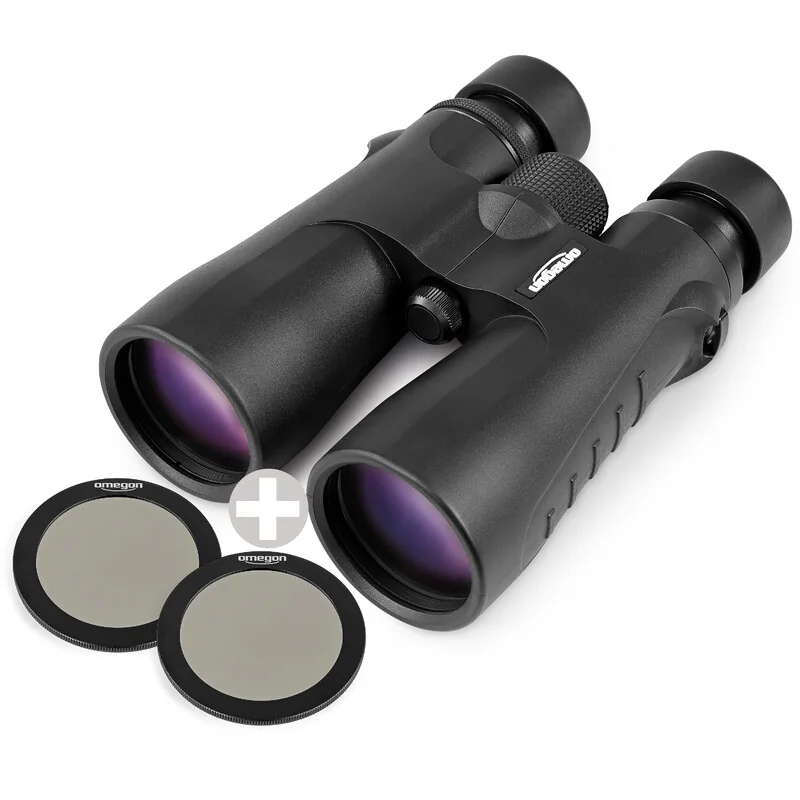 Omegon — Prismáticos Blackstar 2.0 10x50 + 2 filtros solares