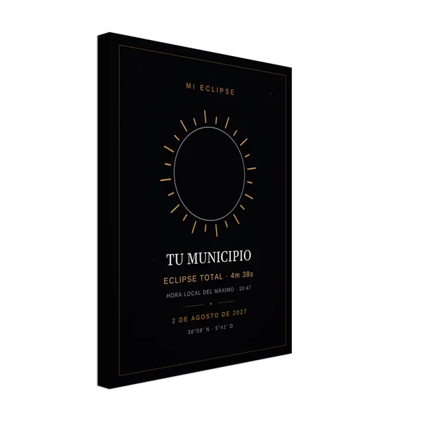 Lienzo del eclipse, diseño «Mi eclipse»